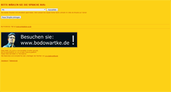 Desktop Screenshot of bodowartke.slip-up.de